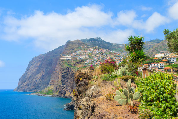 Cabo Girao cliff from Camara de Lobos town near Funchal, Madeira island, Portugal - Copyright Pawel Kazmierczak