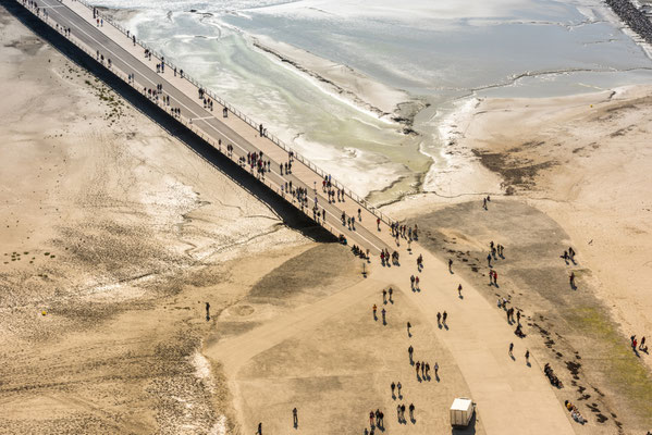 View from walls of Mont Saint Michel on the bay, France - Copyright  dvoevnore