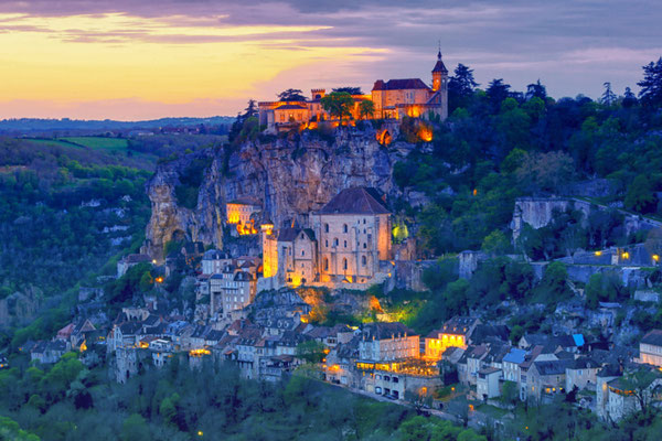 Rocamadour at night copyright saranya33