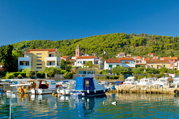 Town of Preko waterfront on Ugljan island, Dalmatia, Croatia - Copyright xbrchx