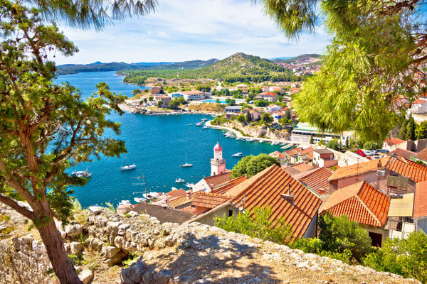 City of Sibenik coast view, Dalmatia, Croatia by  xbrchx