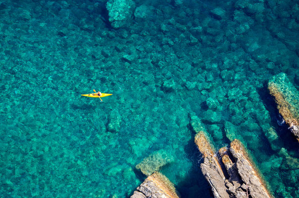 Cinque Terre - European Best Destinations - Blue water of Cinque Terre - Copyright Mikhail Varentsov