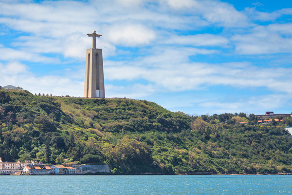 Cristo Rei or Christ the King. Lisbon. Portugal. View from the river. Copyright Ruslan Kerimov