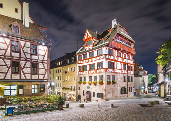 Nuremberg, Germany at Albrecht Durer house. Copyright Sean Pavone