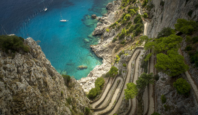 Capri - European Best Destinations - Via Krupp on Capri Island Copyright mikolajn