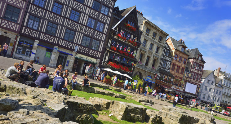 Vieux Marché square in Rouen, France - Copyright Rouen - Normandie Tourisme & Congrès