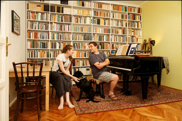 András Ránki und Anna Vidovszky, Musikhistoriker und Designerin, Budapest, seit 2001.
