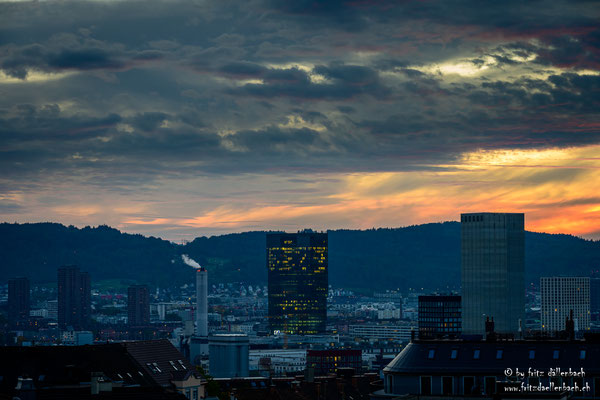 Sonnenuntergang, Zürich Limmattal