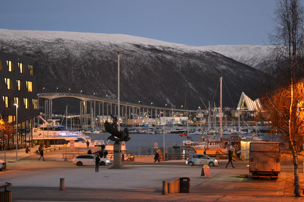 Tromsø het stadscentrum 