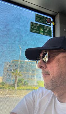 in de bus naar Valletta