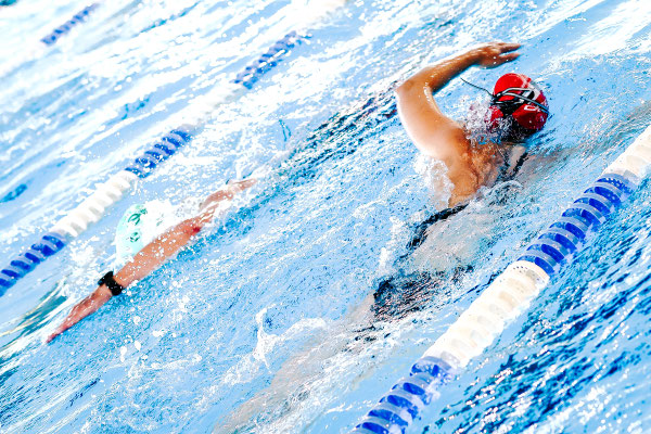 Schwimmer beim Triathlon Wolfenbüttel 2026 – Sportfotografie von Sebastian Bisch