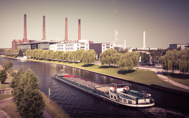 Der Mittellandkanal in Wolfsburg