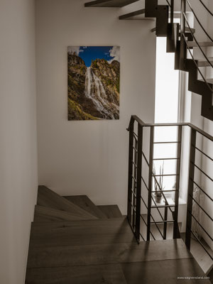 Motiv "Gansör/Wasserfall" (Leinwand, 70x100cm) - Privat, Südtirol 