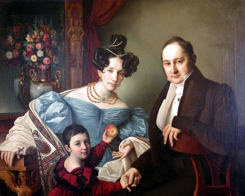 Giuseppe Tominz, La famiglia de Brucker, 1832 (Museo Revoltella)