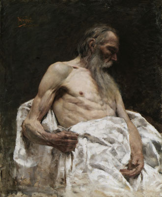 Isidoro Grunhut, Studio di vecchio (Museo Revoltella)