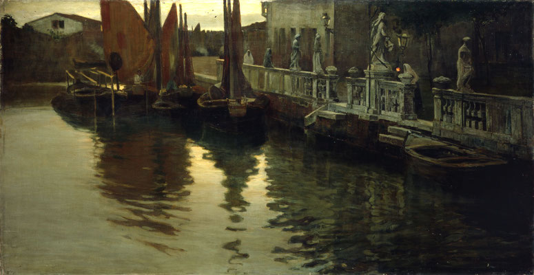 Pietro Fragiacomo, La campana della sera, 1894 (Museo Revoltella)
