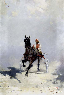 Alfredo Tominz, Corsa di cavalli