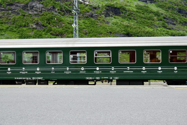 Stationen von Flam nach Myrdal