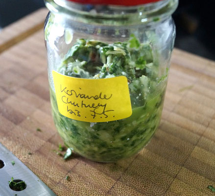 Koriander-Chutney: Frisch und lecker!