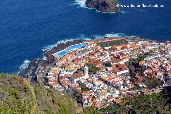 Historisches Garachico mit Meer im Hintergrund