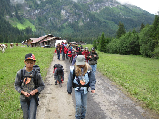 Abmarsch zur Heimreise nach einer Woche voller neuer Erfahrungen