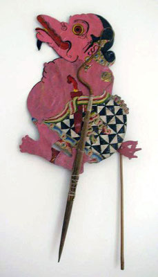 Unknown Artist | Javanese Shadow Puppet | Indonesia | Circa 1930 | H:670 x W:330mm | Price: $135.00