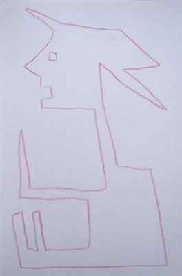 Artist: Roger Hose | "Man at Gumlom Falls" | 2011 | Paper and Pencil | H:300 x W:200mm | Price: $175.00