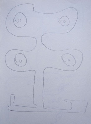 Artist: Roger Hose | "Woman Jumping" | 2011 | Paper and Pencil | H:300 x W:200mm | Price: $175.00