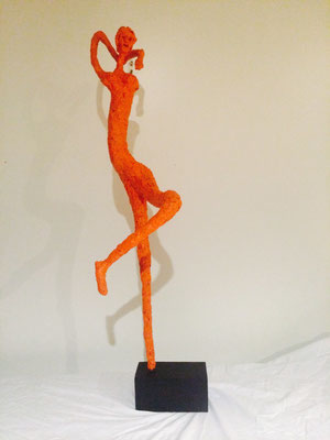 Artist: Roger Hose | "Orange Ballerina" | Signed Hose '15 | Price: $350.00