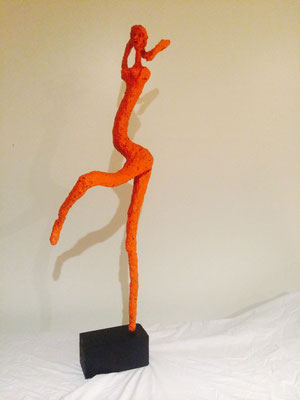 Artist: Roger Hose | "Orange Ballerina" | Signed Hose '15 | Price: $350.00