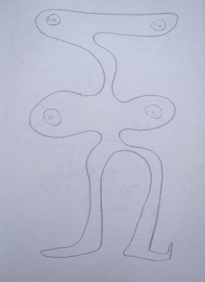 Artist: Roger Hose | "Woman Standing" | 2011 | Paper and Pencil | H:300 x W:200mm | Price: $175.00