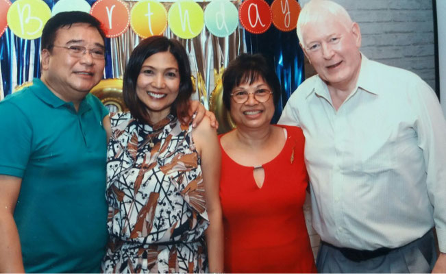 At Greg's birthday party