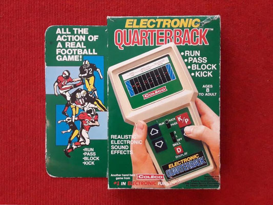 Caja de mi Coleco Electronic Quarterback  (modelo n° 2020)