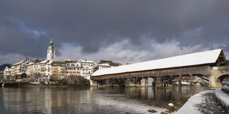 Wolken und Schnee 