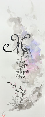 C153 - 25x65 - Encre et gouache _ VENDUE