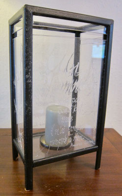L11 - 30x12 - Plexiglass et bougie - Originale: VENDUE