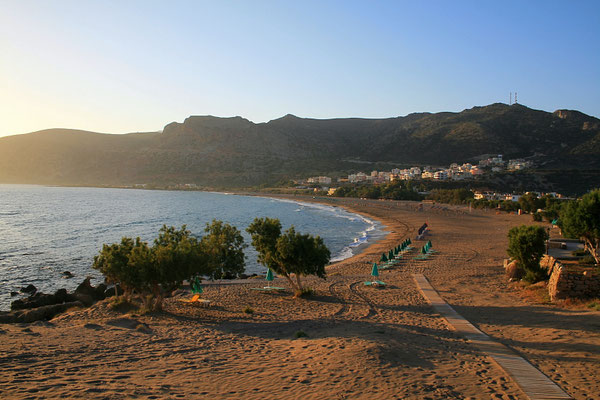 Sandstrand von Paleohora auf Kreta