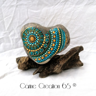 Cœur de Paon - 40€ - dim 13x10cm