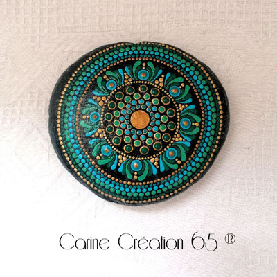 Paon de Fleur - 50€ - diam 13cm