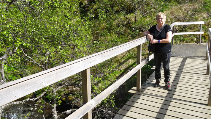 Pour aller à Svartifoss le chemin est bien aménagé