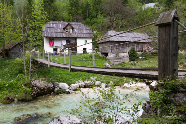 Hängebrücke in Slowenien