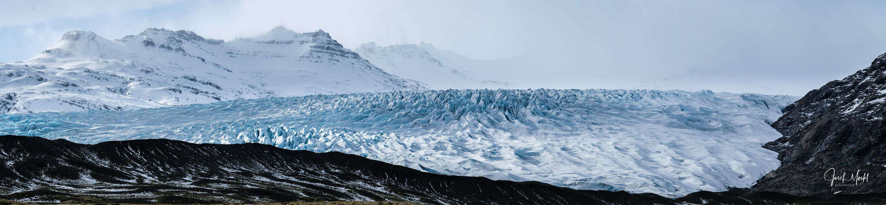 Gletscherzunge Fláajökull des Vatnajökull (größter Gletscher Europas)