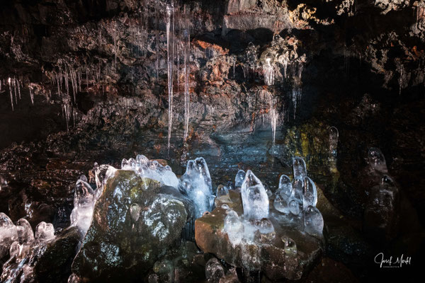 Vulkanhöhle Raufarhólshellir (Lava Tunnel), ca. 30 min. von Reykjavík entfernt