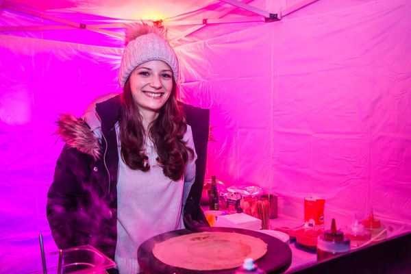 Leckere süße Crepes