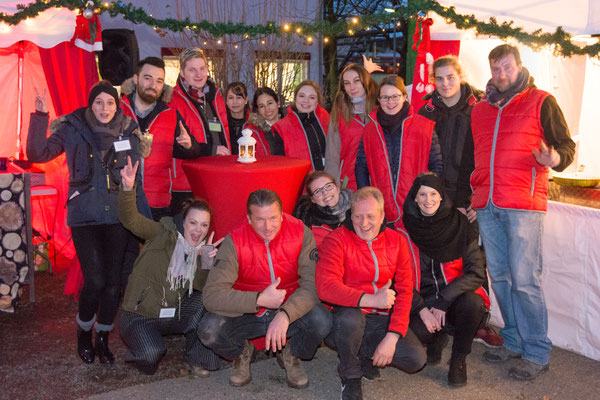 Das Team für den mobilen Weihnachtsmarkt