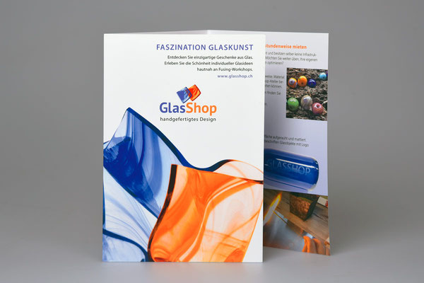 Prospekt A5, Glasshop BL GmbH, 4104 Oberwil 