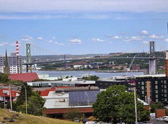Blick von der Zitadelle auf Halifax....