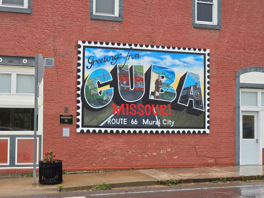Cuba - Mural City an der Route 66 lassen wir uns trotz Regen nicht entgehen....