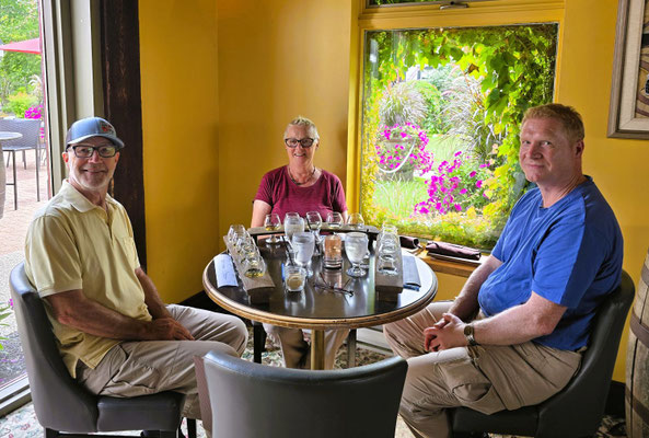 Beim Degustieren....