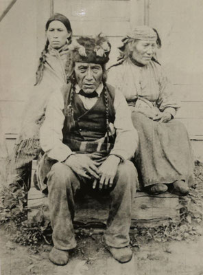 Beaver Indian Chief mit Familie 1911